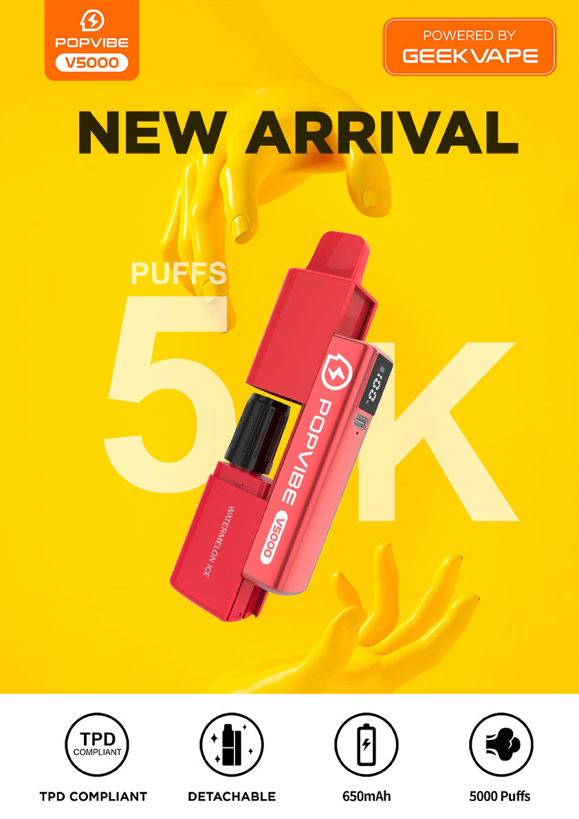 Geekvape PopVibe V5000 Disposable Vapes  Royal Vapes