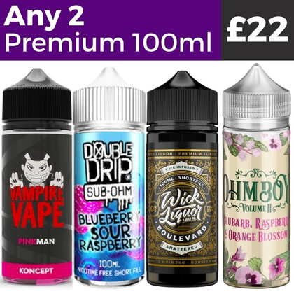 Any 2 for £22 | Premium 100ml e-Liquids Royal Vapes