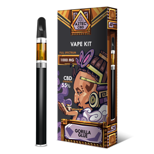 Aztec CBD Gorilla Glue CBD 1000mg Cartridge + Battery Vape Kit Royal Vapes Aztec CBD Gorilla Glue CBD 1000mg Cartridge + Battery Vape Kit Royal Vapes