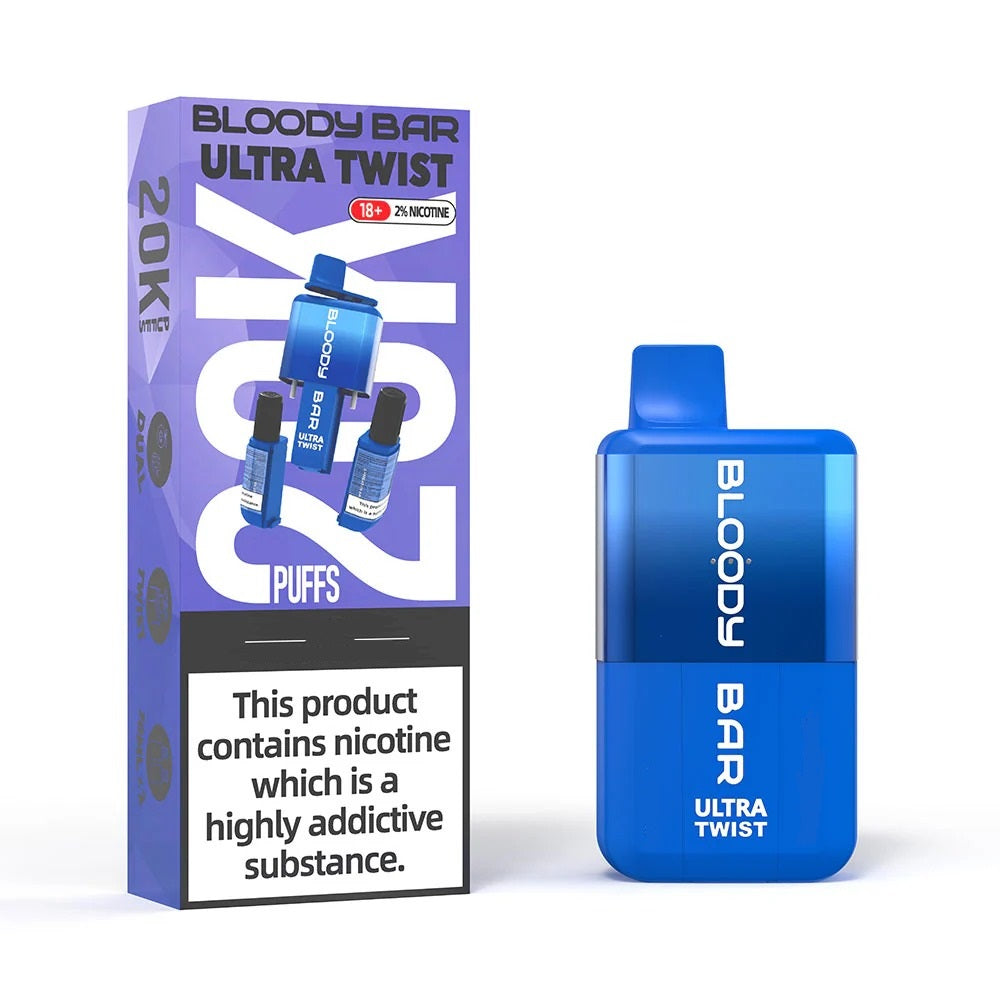 Bloody Bar Ultra Twist 20K Blueberry Raspberry / Cherry Ice 20000 Disposable Vape Royal Vapes Bloody Bar Ultra Twist 20K Blueberry Raspberry / Cherry Ice 20000 Disposable Vape Royal Vapes