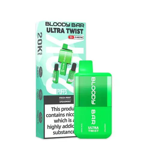 Bloody Bar Ultra Twist 20K Fresh Mint / Spearmint 20000 Disposable Vape