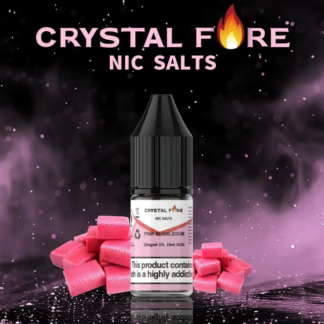 Crystal Fire Pink BubbleGum Nic Salt eLiquid 10ml Royal Vapes Crystal Fire Pink BubbleGum Nic Salt eLiquid 10ml Royal Vapes