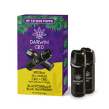 Darwin CBD 900mg CBD+CBG Prefilled Pods