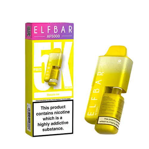 Elf Bar AF5000 Banana Ice Disposable Vape Royal Vapes Elf Bar AF5000 Banana Ice Disposable Vape Royal Vapes