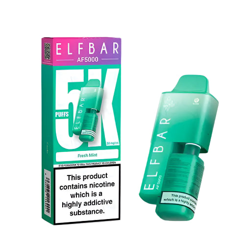 Elf Bar AF5000 Fresh Mint Disposable Vape Royal Vapes Elf Bar AF5000 Fresh Mint Disposable Vape Royal Vapes