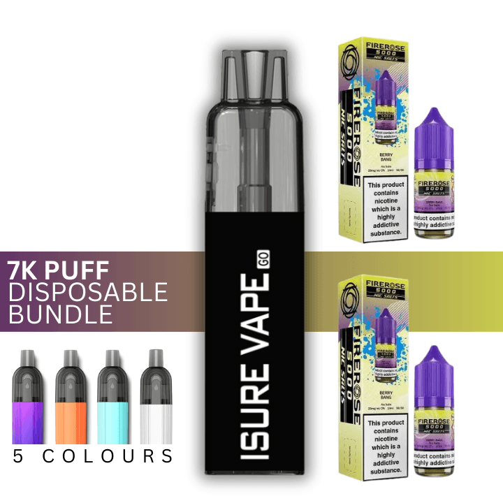 Elux FireRose Berry Bang 7000 Disposable Bundle Royal Vapes