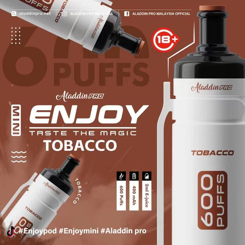 elfbar nachfüll pod läuft aus Enjoy Mini Tobacco 600 Disposable Vape – Royal Vapes