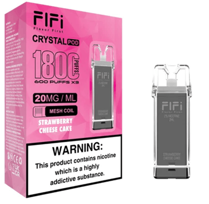 Fifi Crystal 600 Strawberry Cheesecake Prefilled Pods (3 Pack) Royal Vapes Fifi Crystal 600 Strawberry Cheesecake Prefilled Pods (3 Pack) Royal Vapes