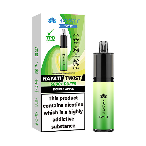 Hayati Twist 5000 Double Apple Disposable Vape  Royal Vapes
