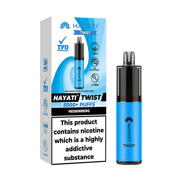 Hayati Twist 5000 Heisenberg Disposable Vape Royal Vapes Hayati Twist 5000 Heisenberg Disposable Vape Royal Vapes
