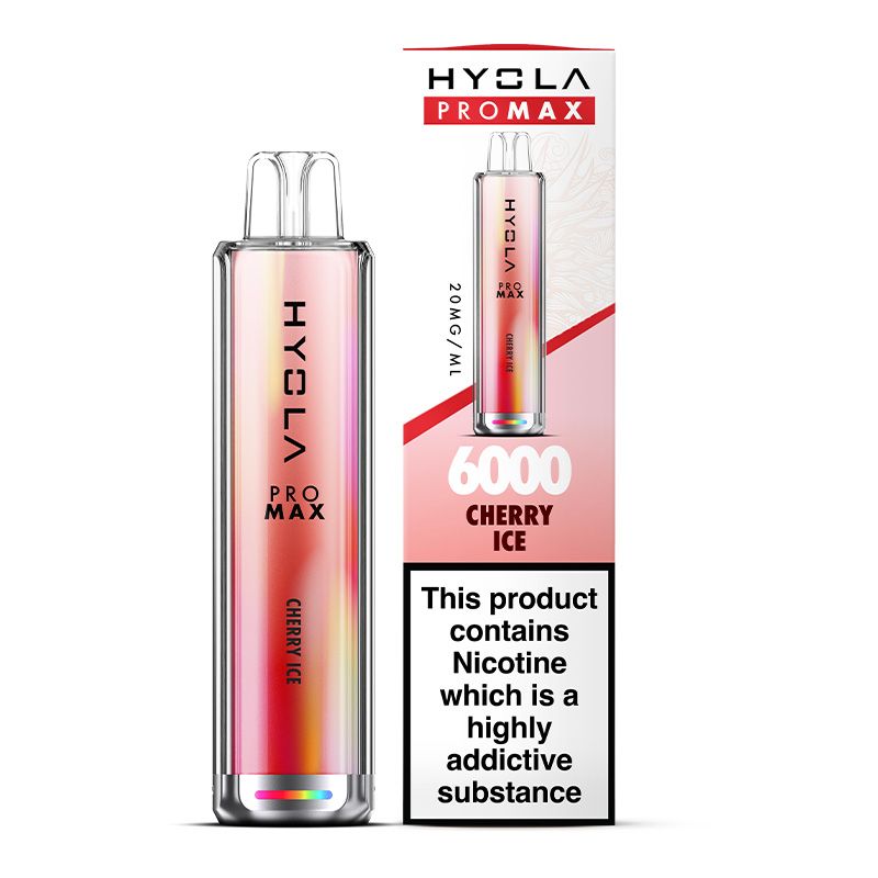 Hyola Pro Max Cherry Ice 6000 Disposable Vape  Royal Vapes