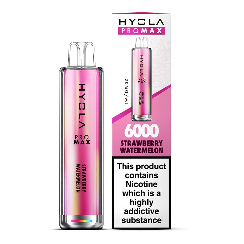 hyola pro max 6000 disposable vape Hyola Pro Max Strawberry Watermelon 6000 Disposable Vape – Royal Vapes
