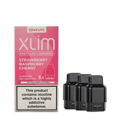 OXVA Strawberry Raspberry Cherry Xlim Prefilled Cartridge (3 Pack)