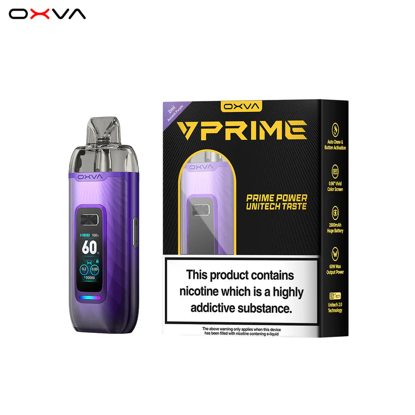 oxva vprime pod kit brown leather