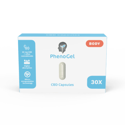 PhenoGel By PhenoLife Body 600mg CBD Capsules (30pcs)