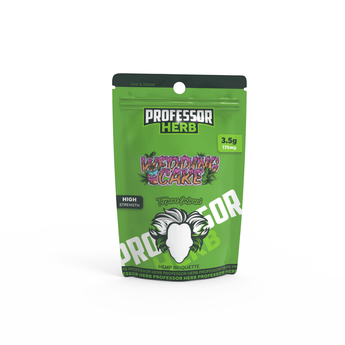 Professor Herb Wedding Cake Hemp Briquette Hash (3.5g) – Royal Vapes