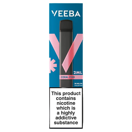 Veeba Coral Pink Disposable  Royal Vapes