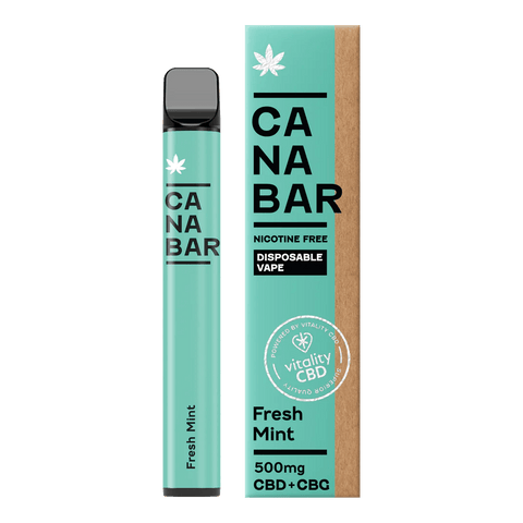 CANABAR Fresh Mint CBD Disposable Vape 500mg