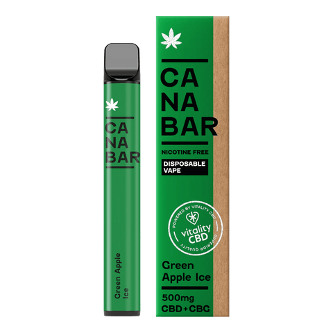 CANABAR Green Apple Ice CBD Disposable Vape 500mg
