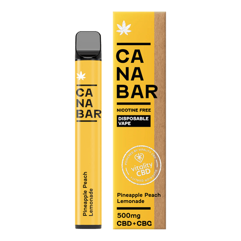 CANABAR Pineapple Peach Lemonade CBD Disposable Vape 500mg