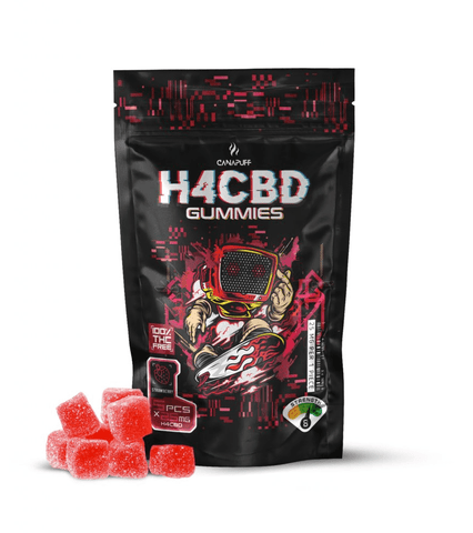 CanaPuff Strawberry H4CBD Gummies 125mg