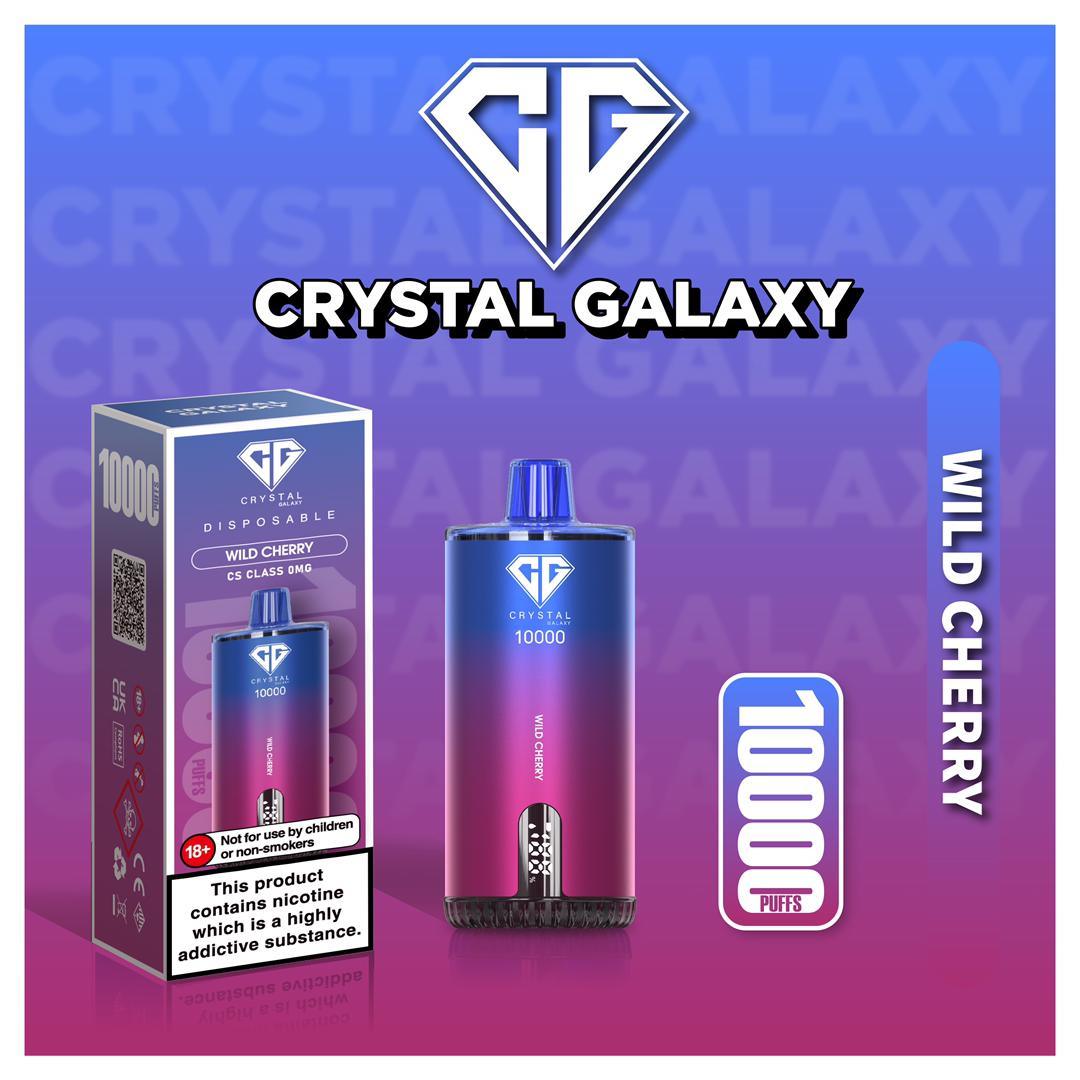 crystal galaxy vape Crystal Galaxy Wild Cherry 10000 Disposable – Royal Vapes