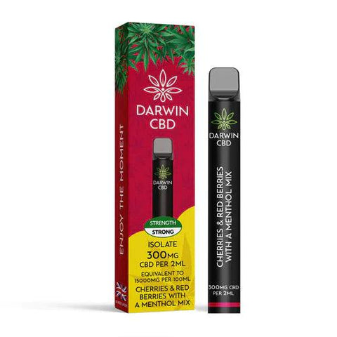 Darwin CBD Cherries, Red Berries & Menthol Mix CBD Disposable 300mg