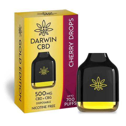 Darwin CBD Cherry Drops CBD+CBG Disposable 500mg