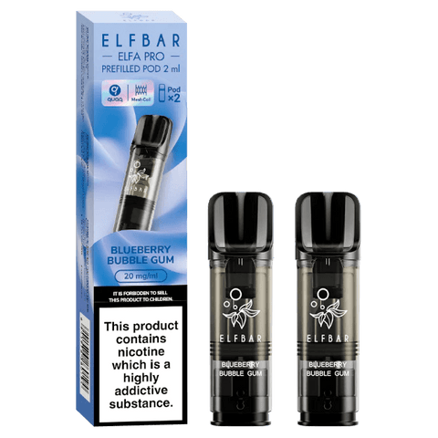 Elf Bar Blueberry Bubblegum ELFA Pro Pods (2 Pack) 20mg