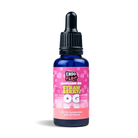 EndoFlo Strawberry OG Flavour Full Spectrum Cannabis Oil Tincture 30ml 500mg