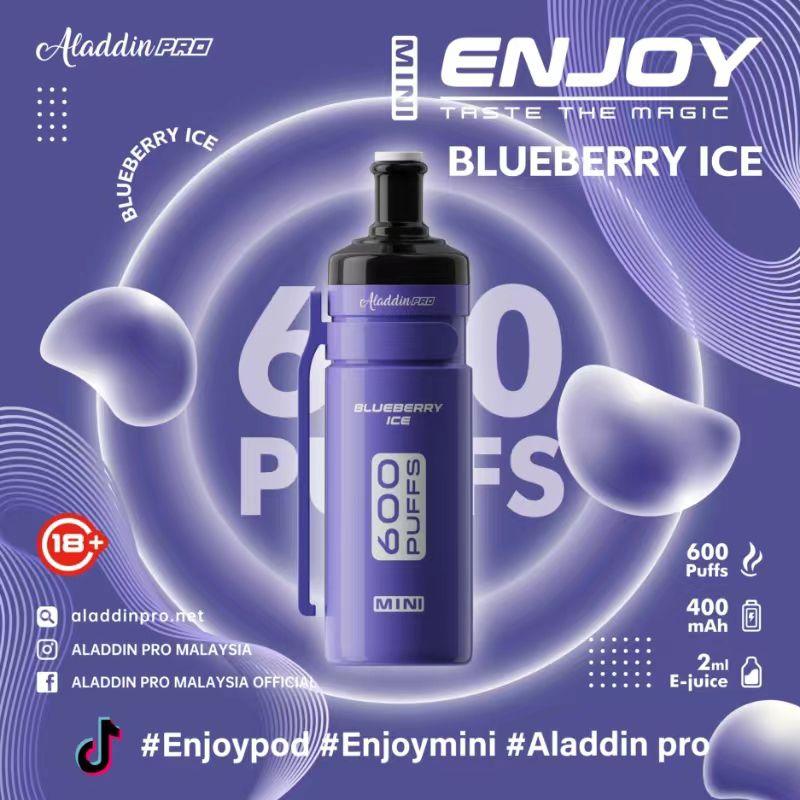 Enjoy Mini Blueberry Ice 600 Disposable Vape Royal Vapes Enjoy Mini Blueberry Ice 600 Disposable Vape Royal Vapes