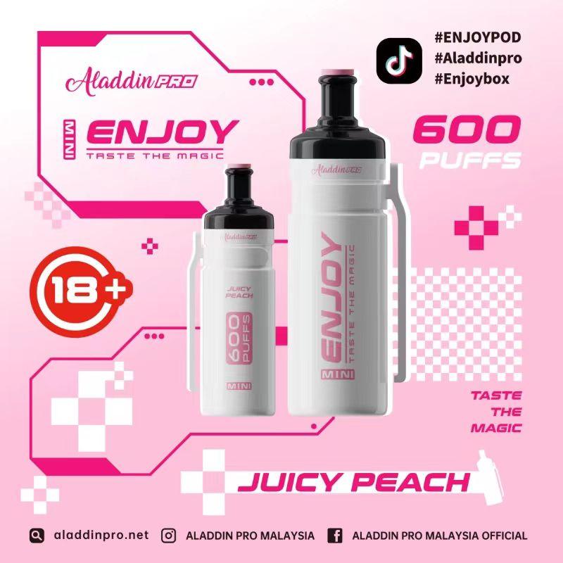 Enjoy Mini Juicy Peach 600 Disposable Vape Royal Vapes Enjoy Mini Juicy Peach 600 Disposable Vape Royal Vapes