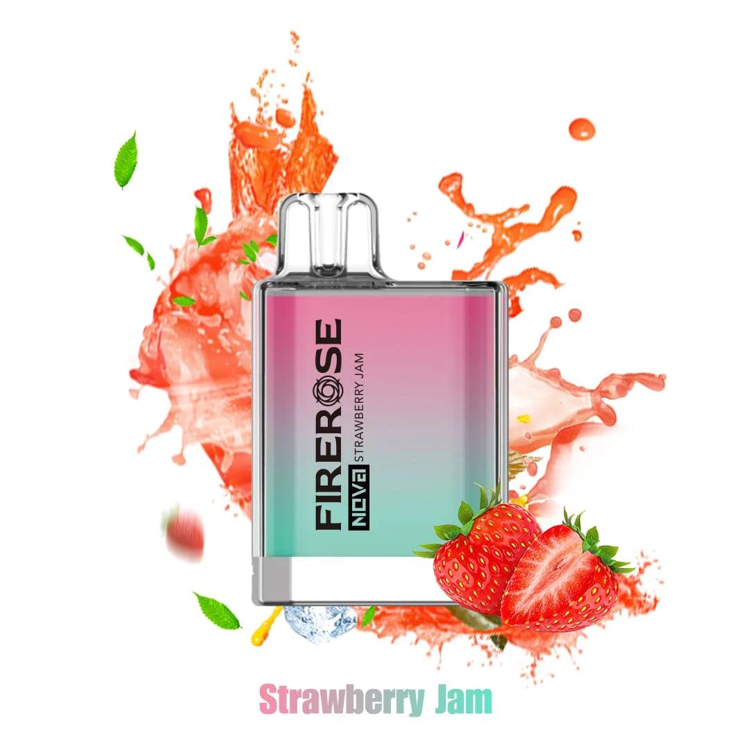 Firerose Nova Strawberry Jam Disposable – Royal Vapes