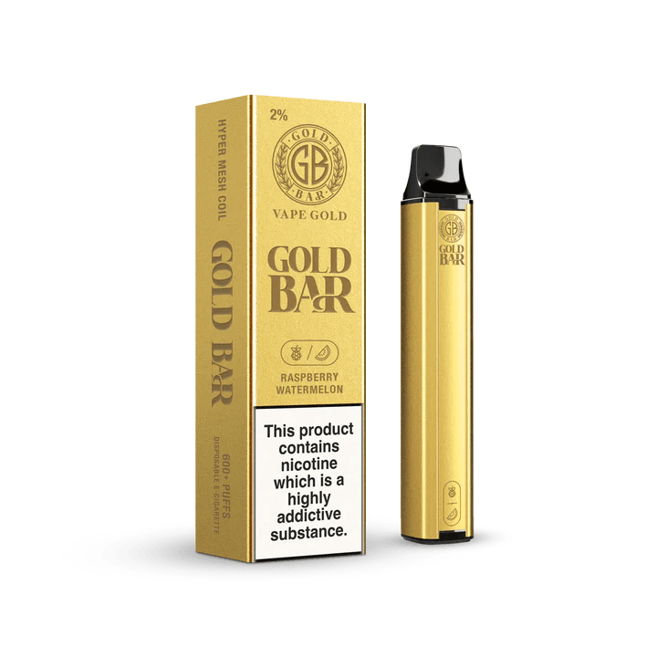 Gold Bar Raspberry Watermelon Disposable – Royal Vapes