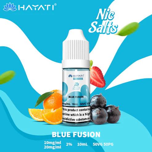 Hayati Pro Max Nic Salts Blue Fusion Nic Salt 10ml – Royal Vapes