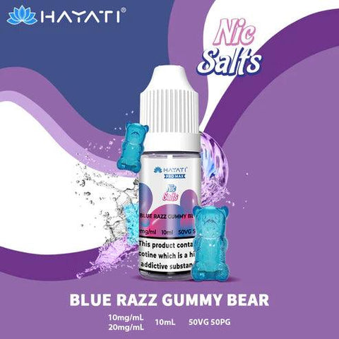 Hayati Pro Max Nic Salts Blue Razz Gummy Bear Nic Salt 10ml 10mg