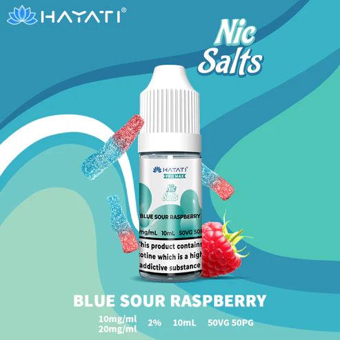Hayati Pro Max Nic Salts Blue Sour Raspberry Nic Salt 10ml – Royal Vapes