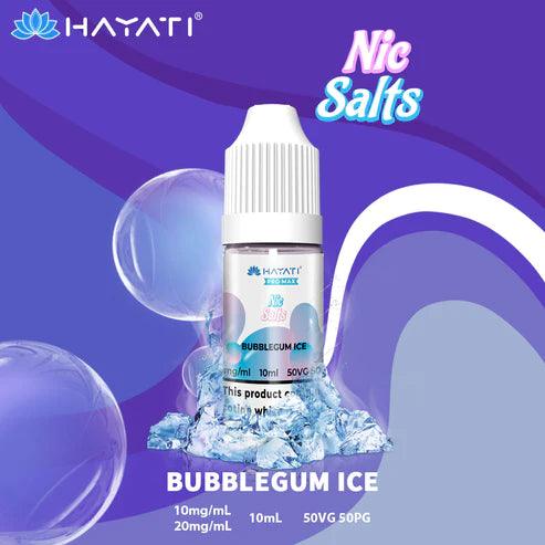 Hayati Pro Max Nic Salts Bubblegum Ice Nic Salt 10ml – Royal Vapes