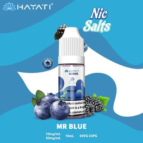 Hayati Pro Max Nic Salts Mr Blue Nic Salt 10ml 10mg