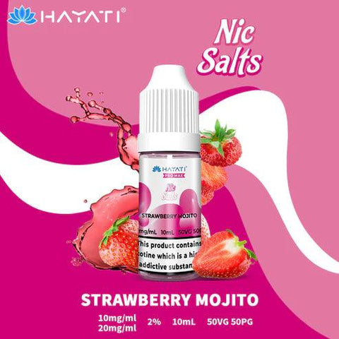 Hayati Pro Max Nic Salts Strawberry Mojito Nic Salt 10ml 10mg