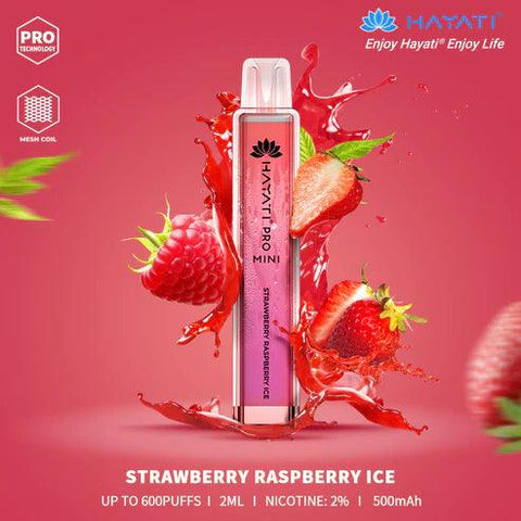 Hayati Pro Mini Strawberry Raspberry Ice Disposable