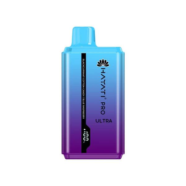 Hayati Pro Ultra Max 15000 Blackcurrant Cotton Candy / Blue Raspberry 15000  Multi Flavour Disposable Vape – Royal Vapes