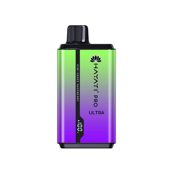 Hayati Pro Ultra Max 15000 Kiwi Grape Raspberry 15000 Disposable  Royal  Vapes