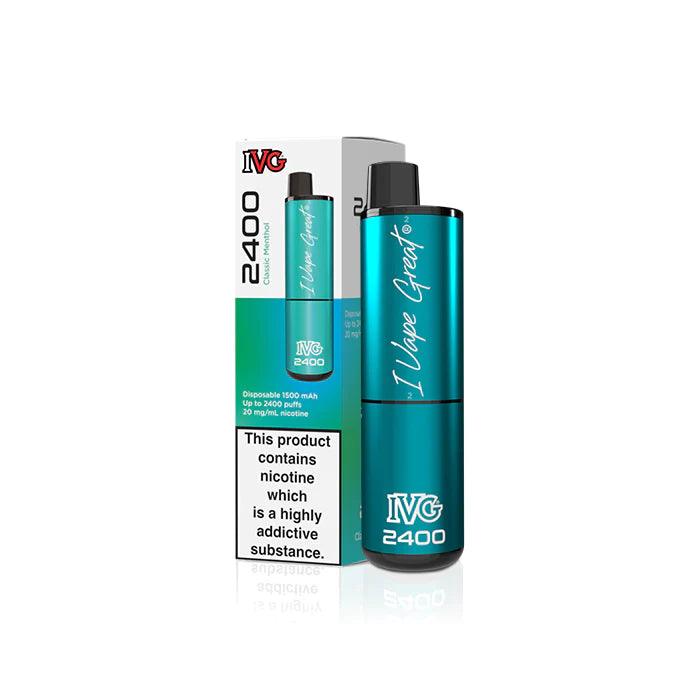 ivg 2400 mg IVG 2400 Classic Menthol 2400 Disposable – Royal Vapes