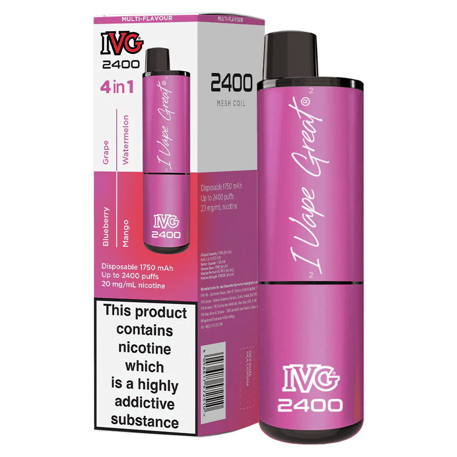 IVG 2400 Fruits Edition (Multi Flavour) 2400 Disposable Royal Vapes IVG 2400 Fruits Edition (Multi Flavour) 2400 Disposable Royal Vapes