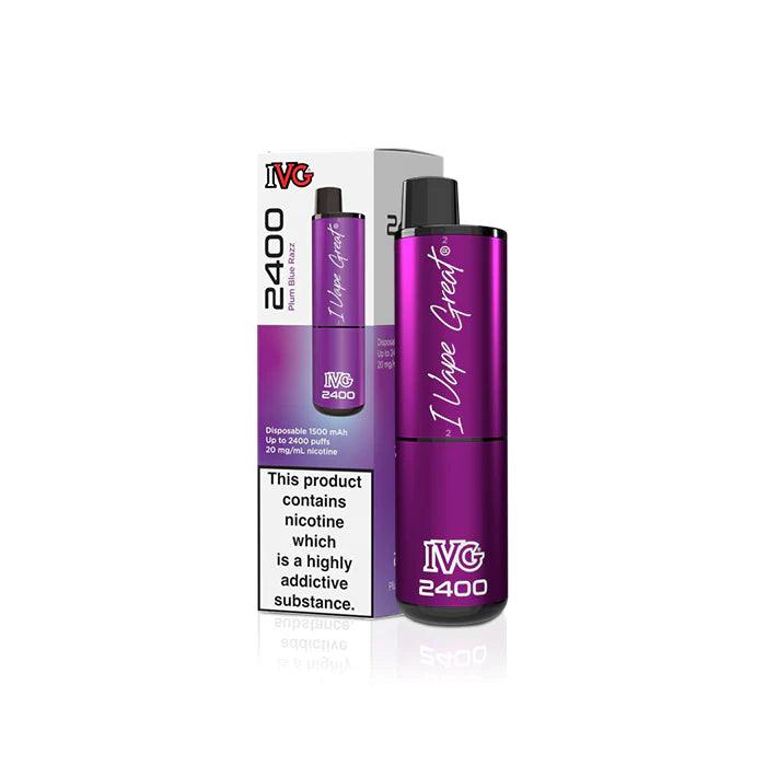 IVG 2400 Plum Blue Razz 2400 Disposable – Royal Vapes