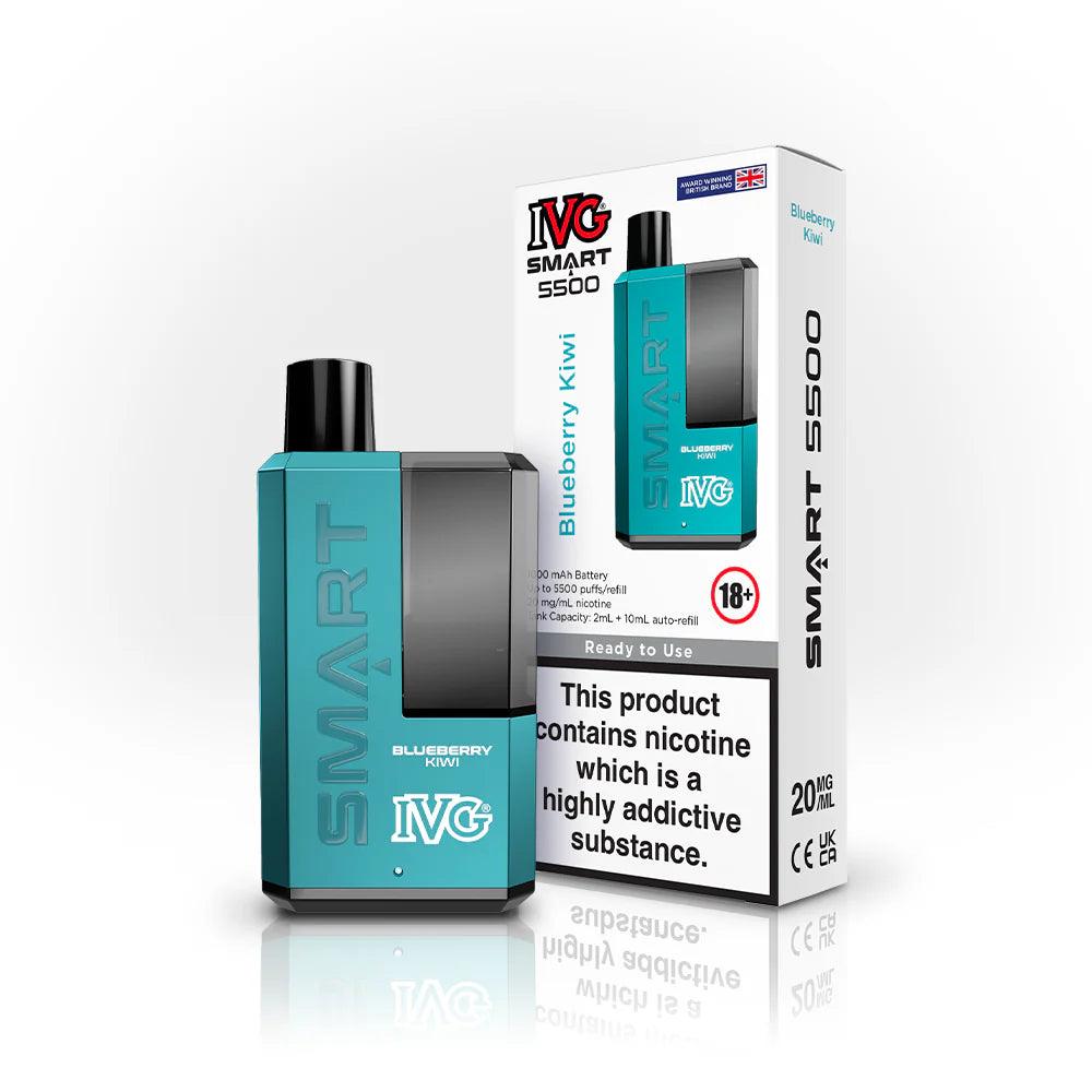 IVG SMART 5500 Blueberry Kiwi 5500 Disposable Vape – Royal Vapes