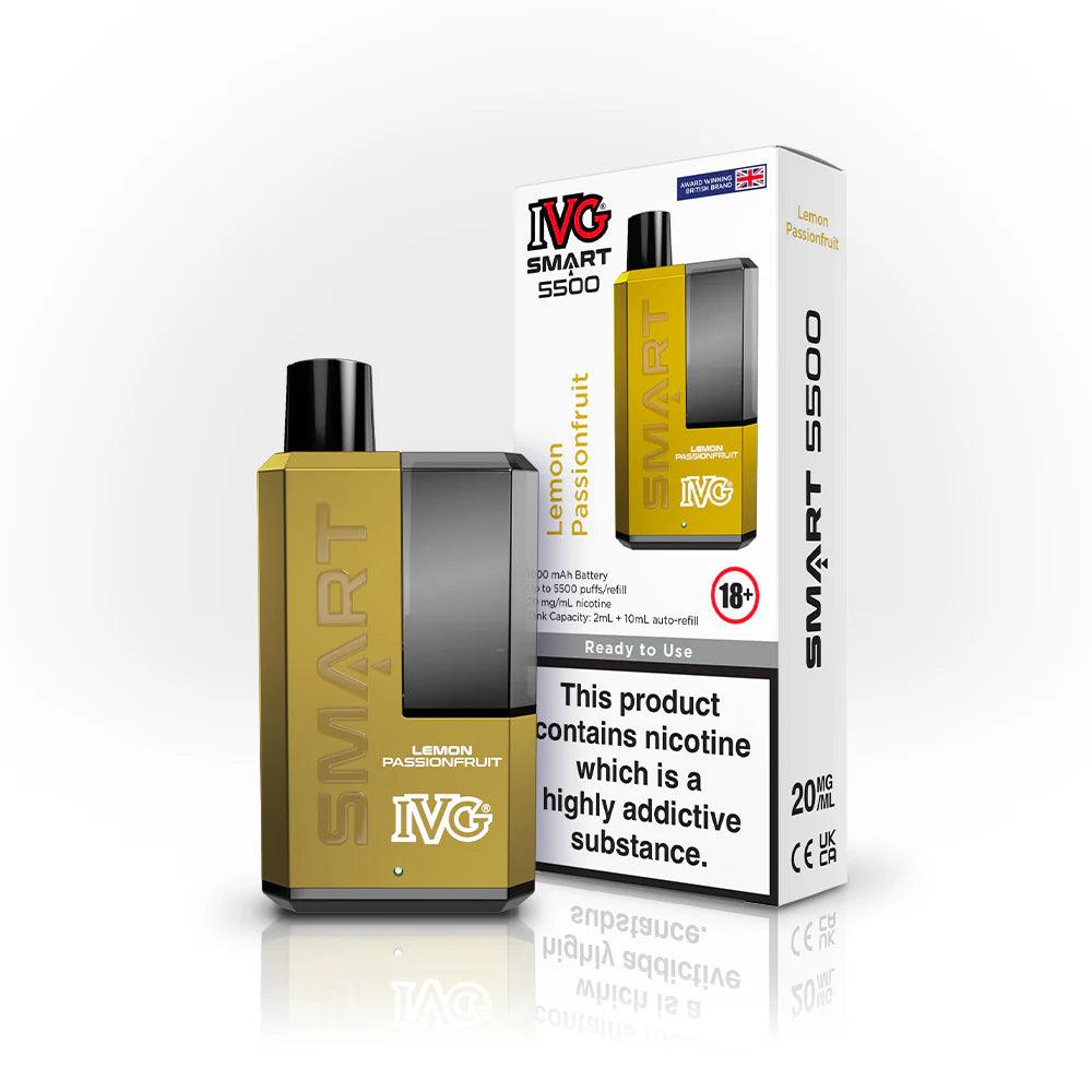 IVG SMART 5500 Lemon Passionfruit 5500 Disposable Vape Royal Vapes IVG SMART 5500 Lemon Passionfruit 5500 Disposable Vape Royal Vapes