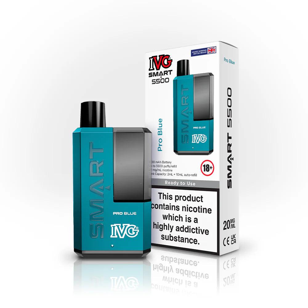 IVG SMART 5500 Pro Blue 5500 Disposable Vape Royal Vapes IVG SMART 5500 Pro Blue 5500 Disposable Vape Royal Vapes