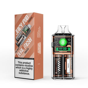 juicy tobacco Juicy Pod 6000 Pro Tobacco 6000 Disposable Vape – Royal Vapes